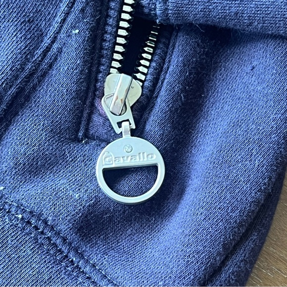 Cavallo Navy Rhinestone Zip-Up Jacket - Picture 6 of 7